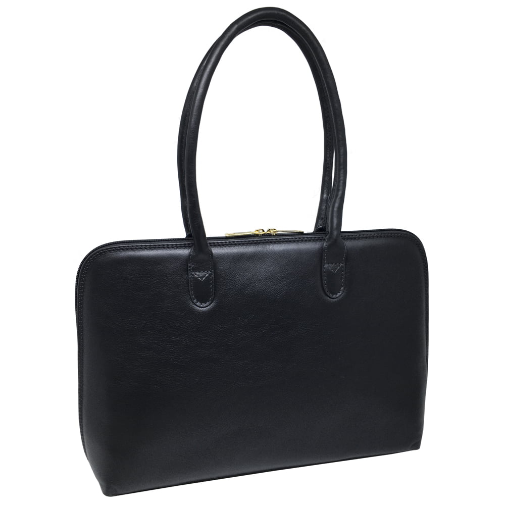 Bolsa Notebook Feminina Couro Preta Clarice | PRÉ-VENDA