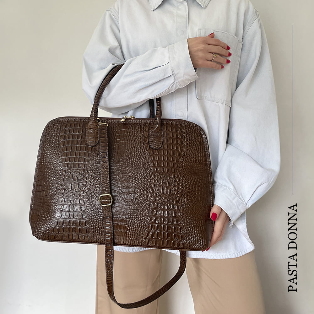 Pasta Executiva Feminina Para Notebook Marrom Donna | PRÉ-VENDA