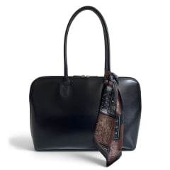 Lenço para Bolsa Marrom Estampado