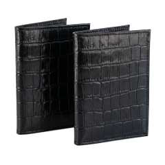 Kit 2 Porta Cartões Feminino Couro Preto Carteira Cloe
