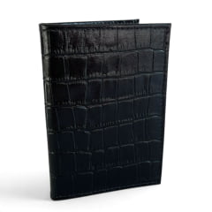 Porta Cartões Feminino Couro Preto Carteira Cloe