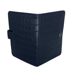 Porta Passaporte Feminino Couro Preto Voyage