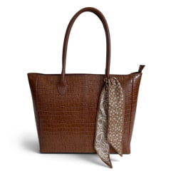 Bolsa Executiva Feminina Notebook Couro Caramelo Donna Tote
