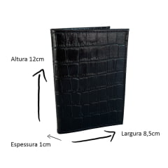 Kit 2 Porta Cartões Feminino Couro Carteira Cloe