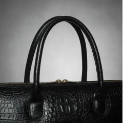 Bolsa Executiva Feminina de Couro Preta Donna