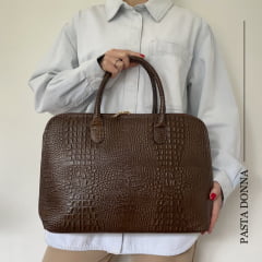 Pasta Executiva Feminina Para Notebook Marrom Donna | PRÉ-VENDA